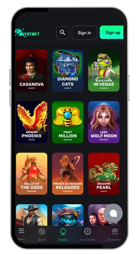 MystBet application